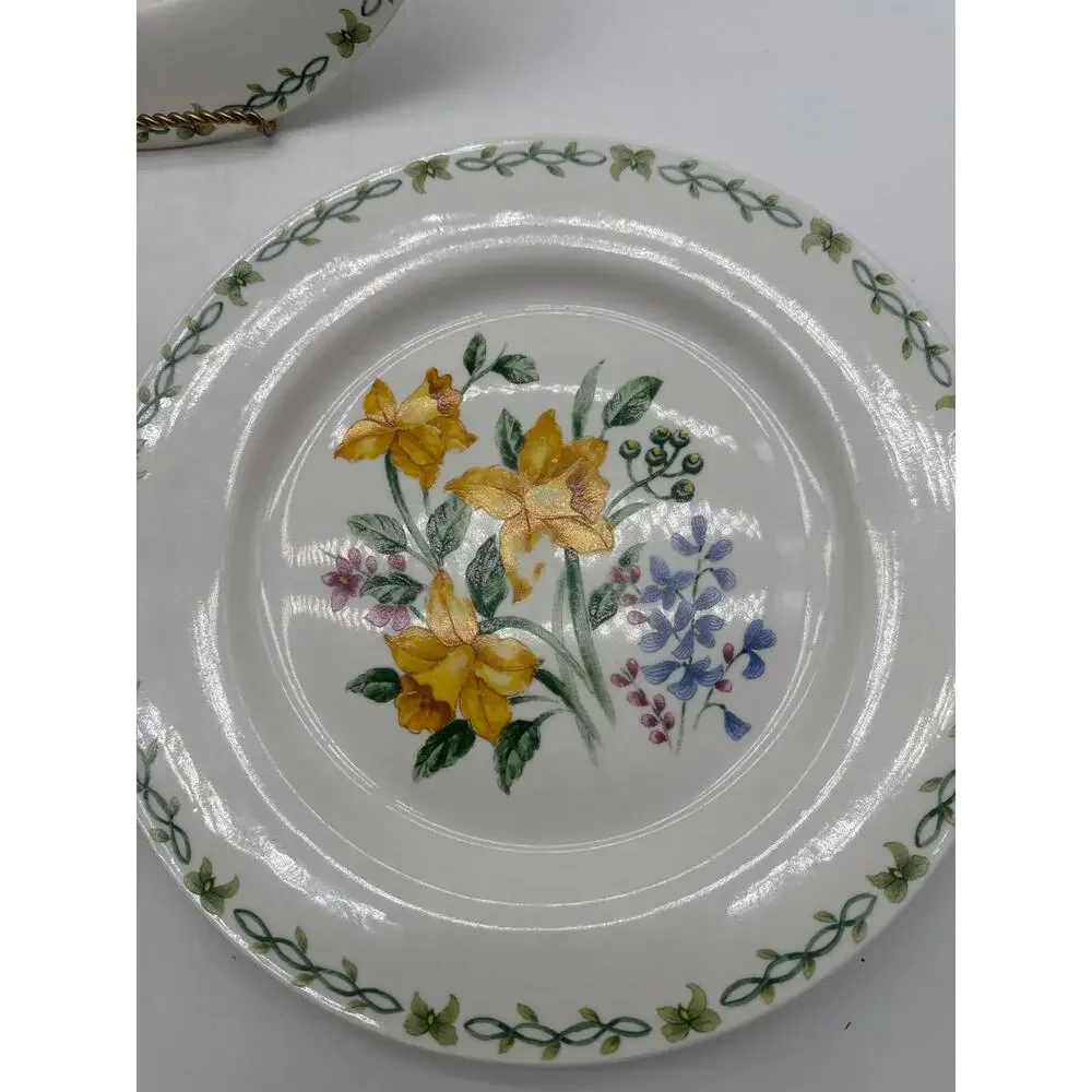 3 Thomson‎ Floral Garden Dinner Plates 10.5